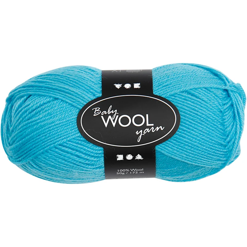Babywolle, L 172 M, Türkis, 50 g/ 1 Knäuel [HOB-41335]