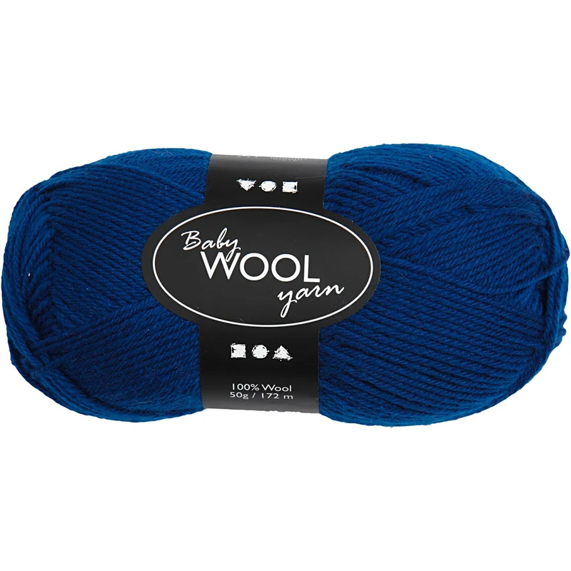 Babywolle, L 172 M, Dunkelblau, 50 g/ 1 Knäuel [HOB-41334]