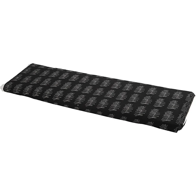 Stoff, B 145 cm, 140 g, Dunkelgrau, 10 m/ 1 Rolle [HOB-44315]
