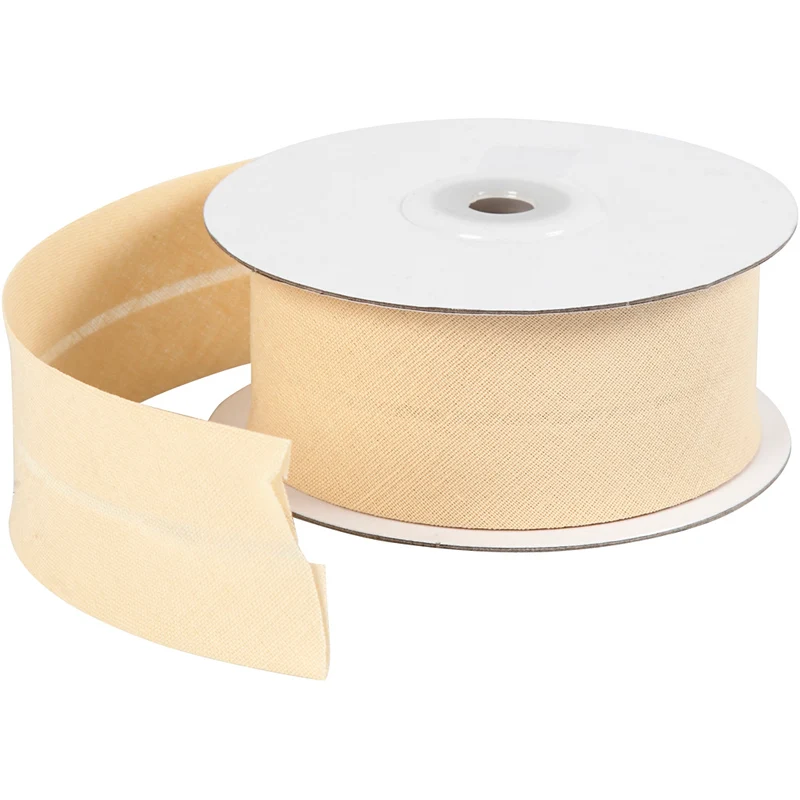 Schrägband, B 36 mm, Natur, 10 m/ 1 Rolle [HOB-41073]