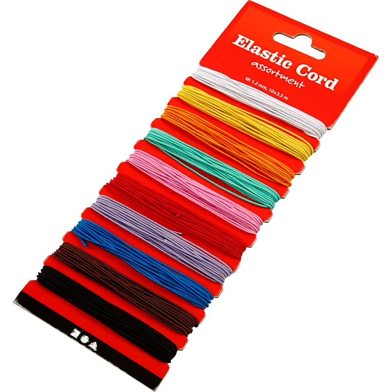 Gummiband-Set, Dicke 1 mm, 10x3.50 m/ 1 Pck [HOB-410500]