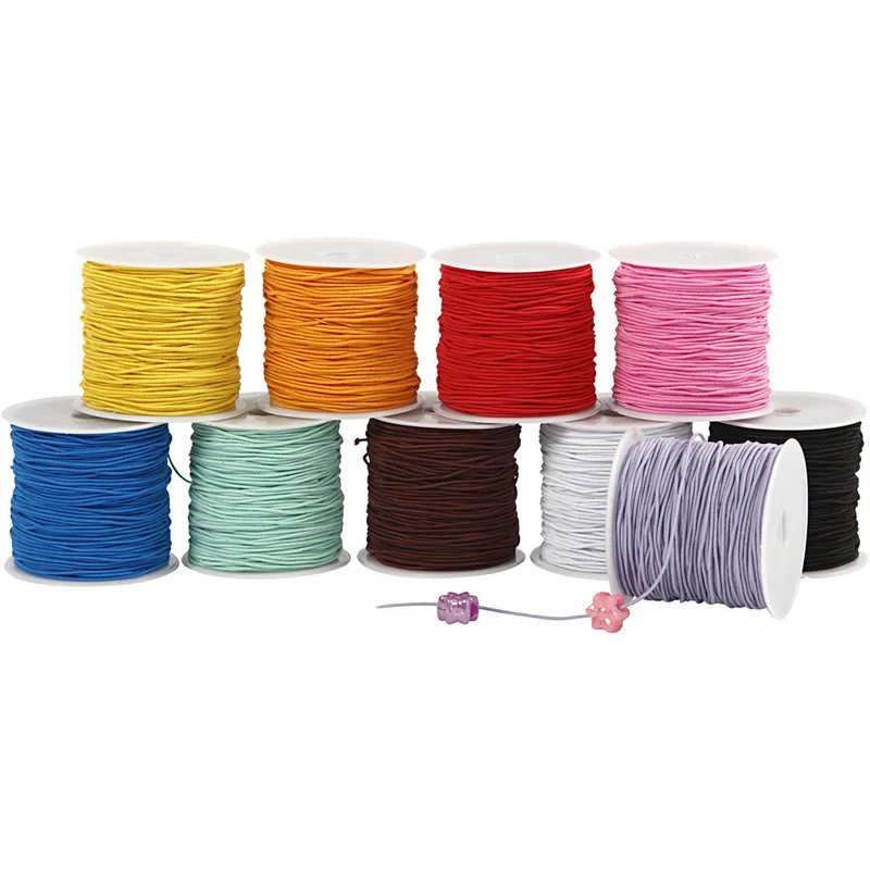 Gummiband-Set, Dicke 1 mm, 10x25 m/ 1 Pck [HOB-41050]