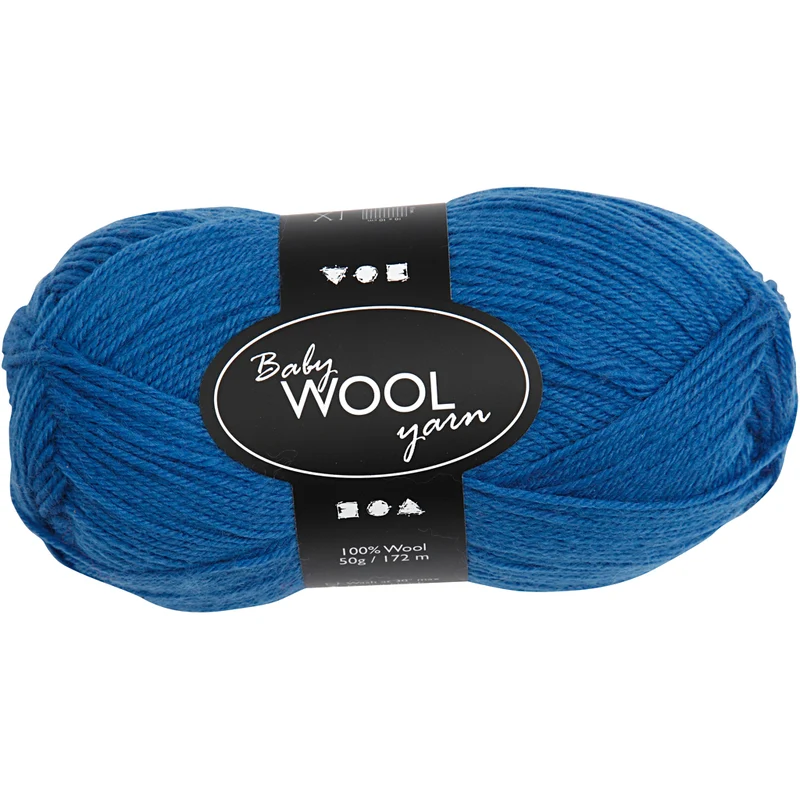Babywolle, L 172 M, Blau, 50 g/ 1 Knäuel [HOB-41333]