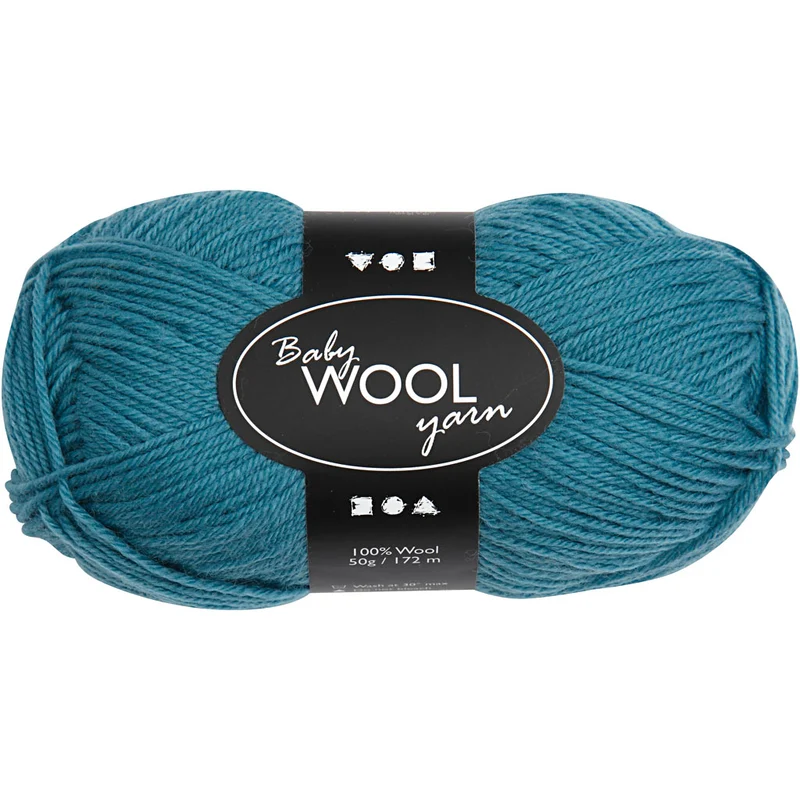 Babywolle, L 172 M, Petrol, 50 g/ 1 Knäuel [HOB-41330]