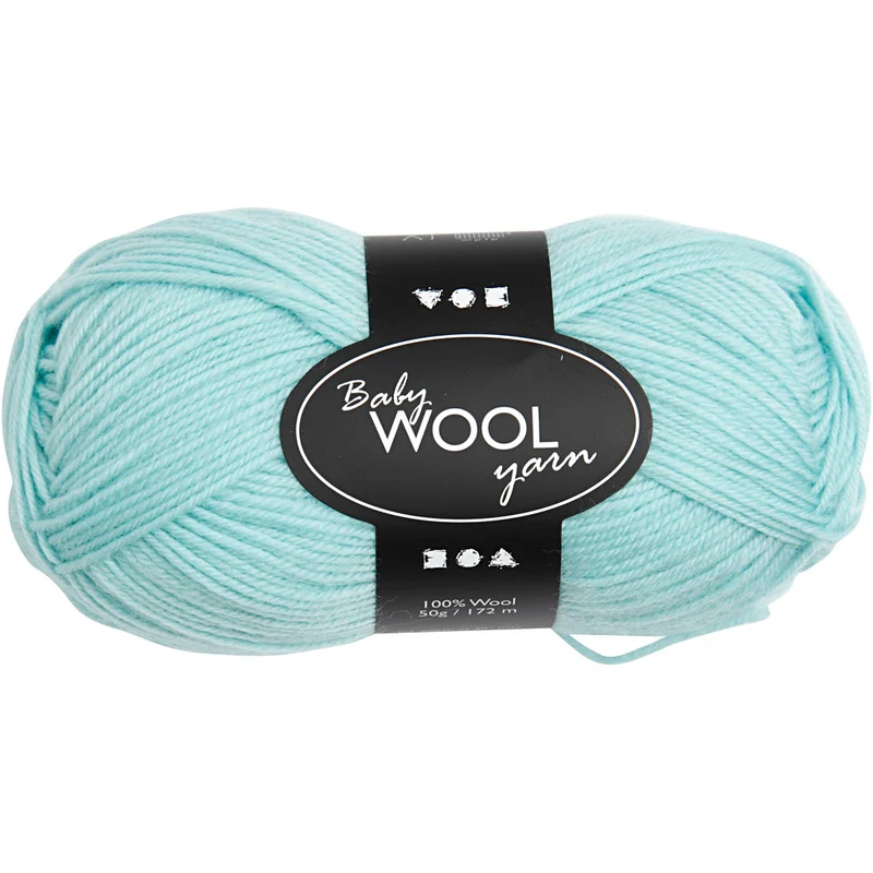 Babywolle, L 172 M, Mintgrün, 50 g/ 1 Knäuel [HOB-41329]