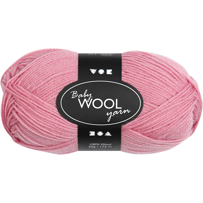 Babywolle, L 172 M, Dunkelrosa, 50 g/ 1 Knäuel [HOB-41325]