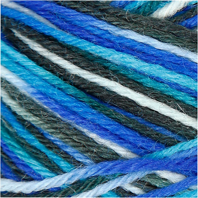 Sockenwolle, L 200 M, Harmonie in Blau-Türkis, 50 g/ 1 Knäuel [HOB-41322]