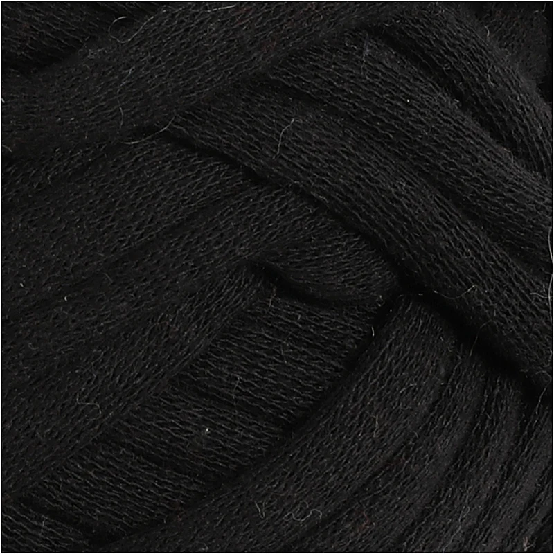 Baumwoll-Schlauchgarn, L 45 M, Nadel 10-12, Schwarz, 100 g/ 1 Knäuel [HOB-42510]