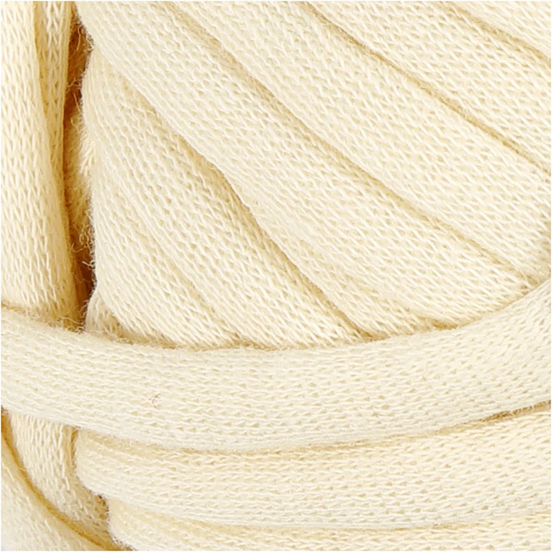 Baumwoll-Schlauchgarn, L 45 M, Nadel 10-12, Naturweiß, 100 g/ 1 Knäuel [HOB-42502]