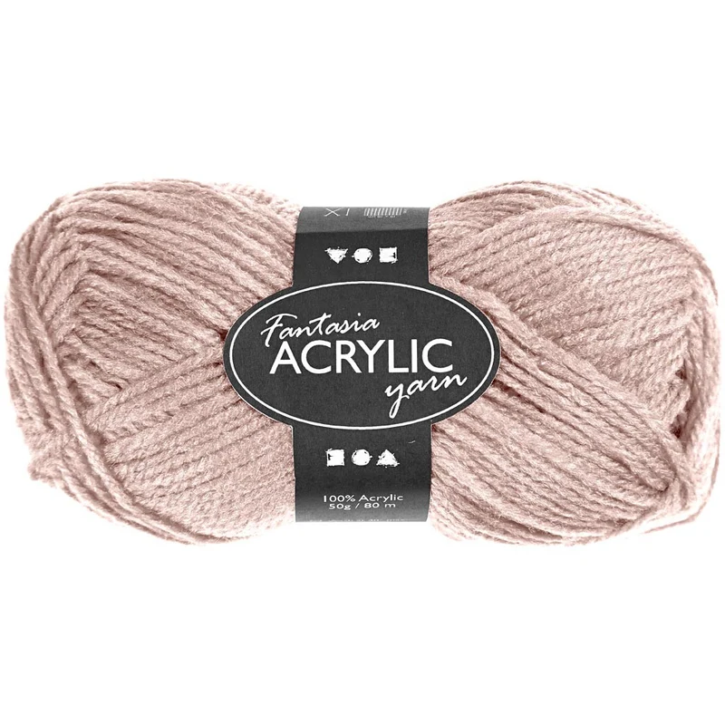 Fantasia Polyacryl Garn, L 80 M, Rosa, 50 g/ 1 Knäuel [HOB-421805]