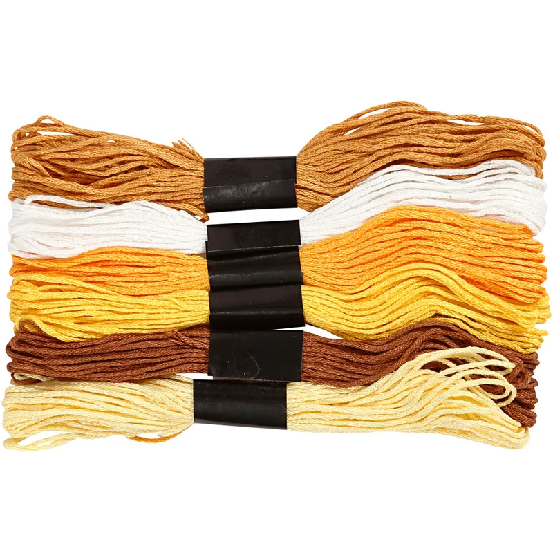 Stickgarn, Dicke 1 mm, Golden, 6 Bündl./ 1 Pck [HOB-412700]