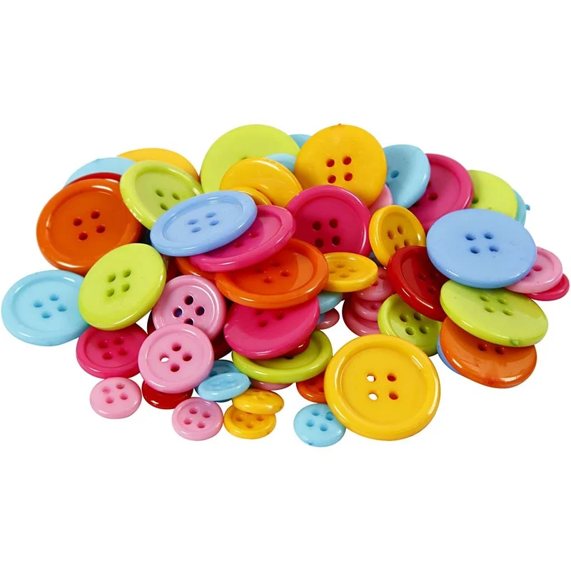 Knopf-Mix, D 10+15+20+22 mm, 500 g/ 1 Pck [HOB-40414]