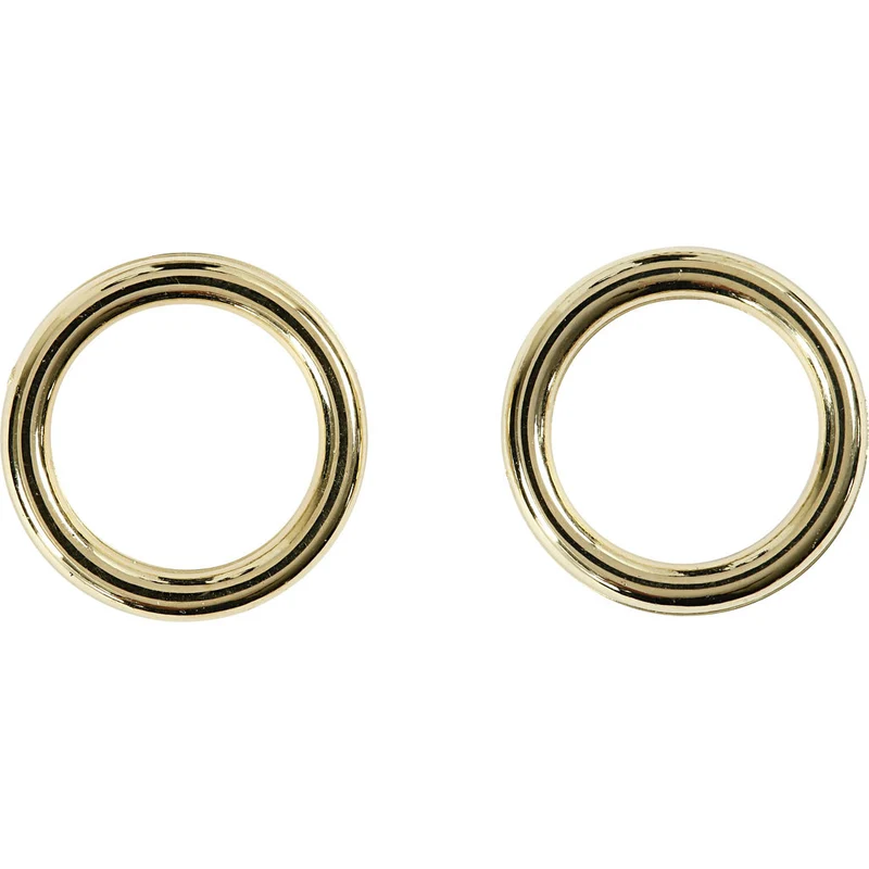 Plastikringe, Größe 15 mm, Dicke 2 mm, Gold, 25 Stk/ 1 Pck [HOB-41259]