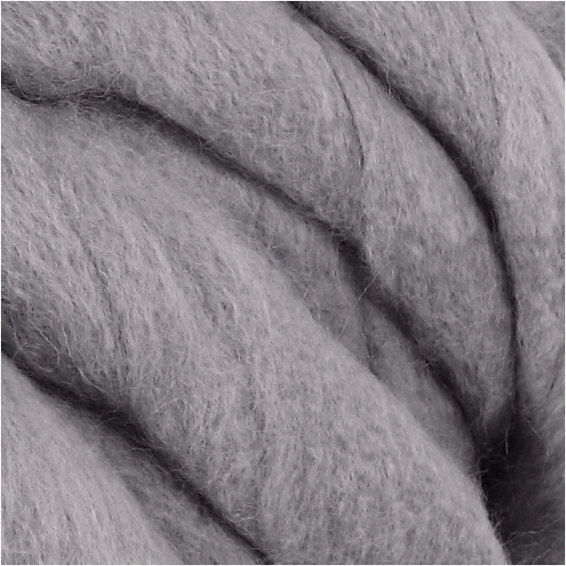 XL-Chunky-Garn aus Polyacryl/Wolle, L 15 M, Größe mega, Grau, 300 g/ 1 Knäuel [HOB-42168]