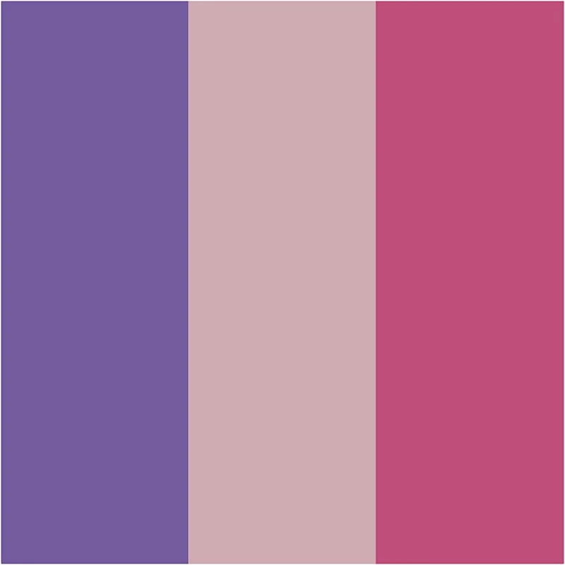 Plus Color Marker, L 14,5 cm, Strichstärke 1-2 mm, Fuchsia, Staubrosé, Dunkelviolett, 5,5 ml, 3 Stk/ 1 Pck [HOB-39895]