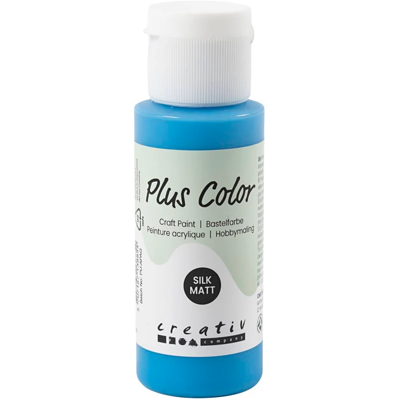 Plus Color Bastelfarbe, Primärblau, 60 ml/ 1 Fl. [HOB-39674]