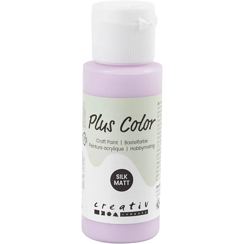 Plus Color Bastelfarbe, Blasslila, 60 ml/ 1 Fl. [HOB-39665]