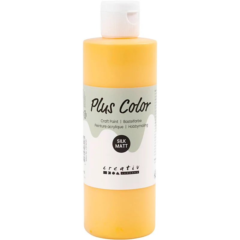 Plus Color Bastelfarbe, Sonnengelb, 250 ml/ 1 Fl. [HOB-39432]
