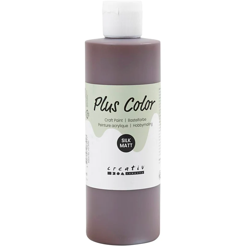 Plus Color Bastelfarbe, Schokolade, 250 ml/ 1 Fl. [HOB-39401]