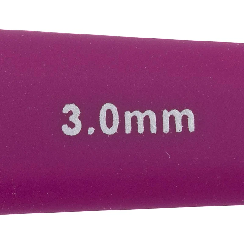 Häkelnadeln, Nr. 3, L 13,3 cm, Größe 3 mm, Flieder, 1 Stk [HOB-42382]