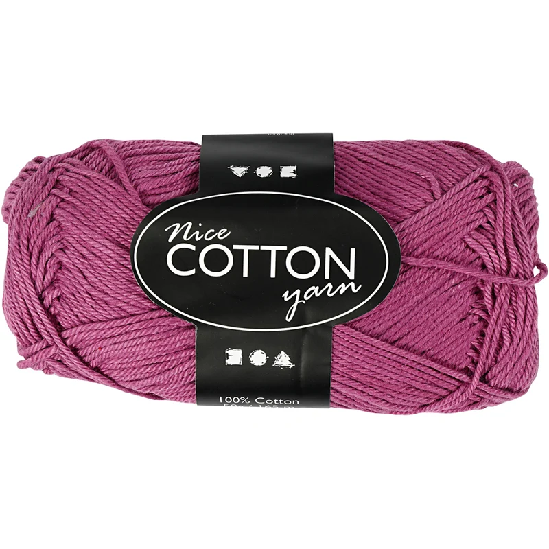 Merzerisierte Baumwolle, Violett, Nr. 6S/4, L: 165 m, 50 g/ 1 Knäuel [HOB-421070]