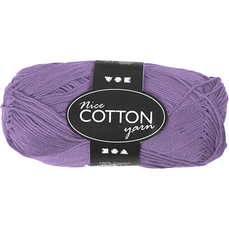 Merzerisierte Baumwolle, Violett, Nr. 6S/4, L: 165 m, 50 g/ 1 Knäuel [HOB-421070]
