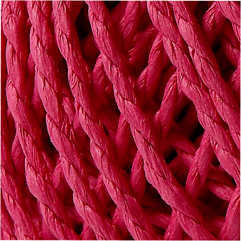 Papiergarn, Dicke 2,5-3 mm, Pink, 150 g, 40 m/ 1 Knäuel [HOB-41731]