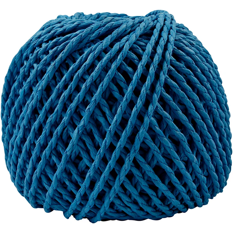 Papiergarn, Dicke 2,5-3 mm, Dunkelblau, 150 g, 40 m/ 1 Knäuel [HOB-41730]