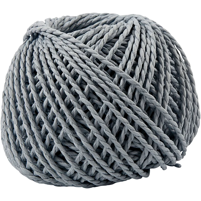 Papiergarn, Dicke 2,5-3 mm, Hellblau, 150 g, 40 m/ 1 Knäuel [HOB-41729]