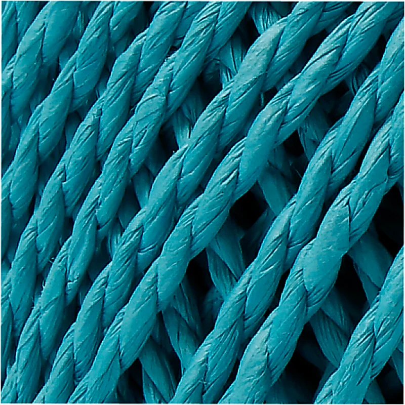 Papiergarn, Dicke 2,5-3 mm, Türkis, 150 g, 40 m/ 1 Knäuel [HOB-41728]