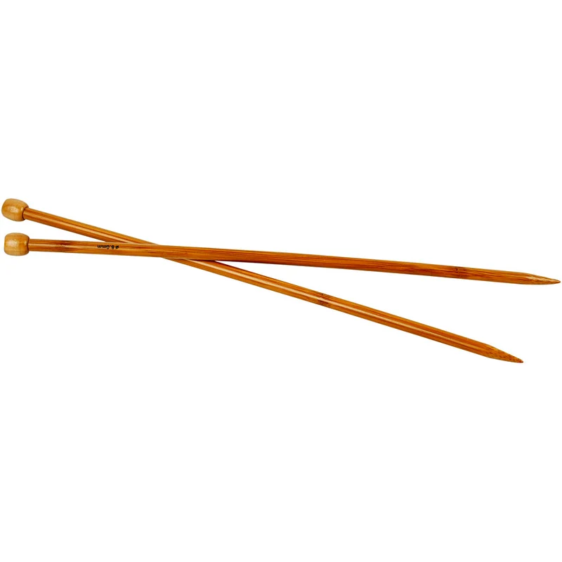 Stricknadeln, L 35 cm, Größe 8 mm, 1 Paar [HOB-42290]