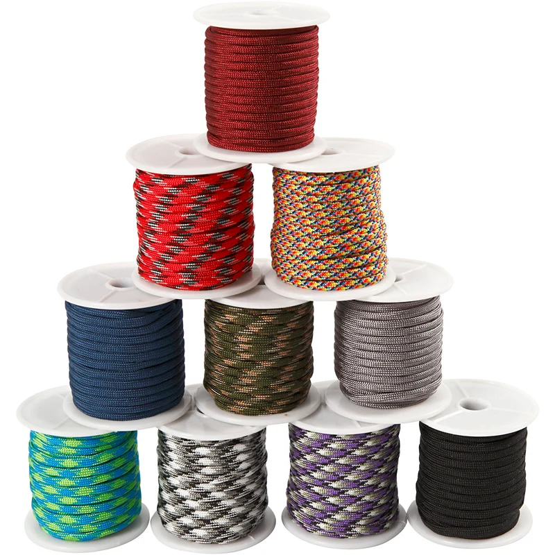 Nylon-Kordel, B 5 mm, Sortierte Farben, 10x10 m/ 1 Pck [HOB-41652]