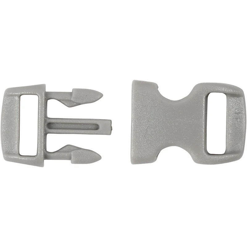 Klickverschluss, L 29 mm, B 15 mm, Lochgröße 3x11 mm, Schwarz, Braun, Grau, 100 Stk/ 1 Pck [HOB-41619]