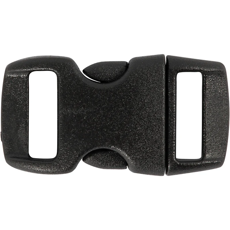 Klickverschluss, L 29 mm, B 15 mm, Lochgröße 3x11 mm, Schwarz, 4 Stk/ 1 Pck [HOB-41617]