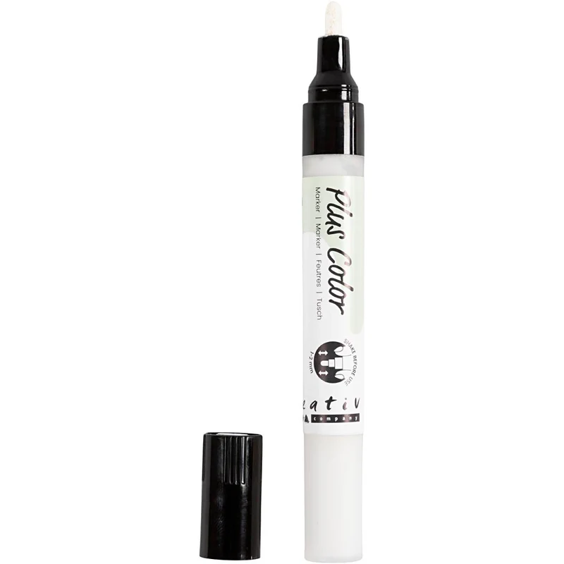 Plus Color Marker, L 14,5 cm, Strichstärke 1-2 mm, Naturweiß, 5,5 ml, 1 Stk [HOB-39837]