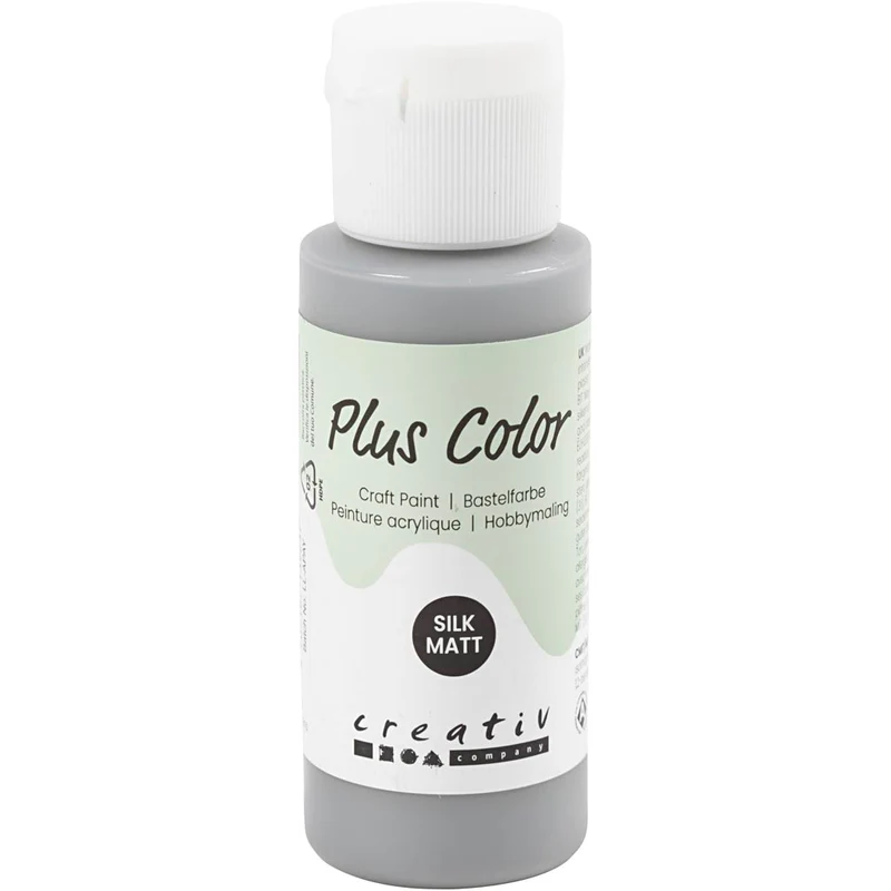Plus Color Bastelfarbe, Regengrau, 60 ml/ 1 Fl. [HOB-39640]
