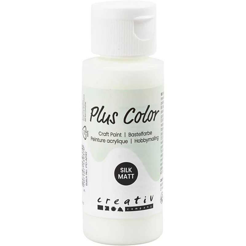 Plus Color Bastelfarbe, Naturweiß, 60 ml/ 1 Fl. [HOB-39637]