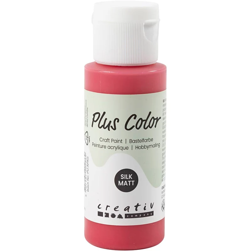 Plus Color Bastelfarbe, Beerenrot, 60 ml/ 1 Fl. [HOB-39629]