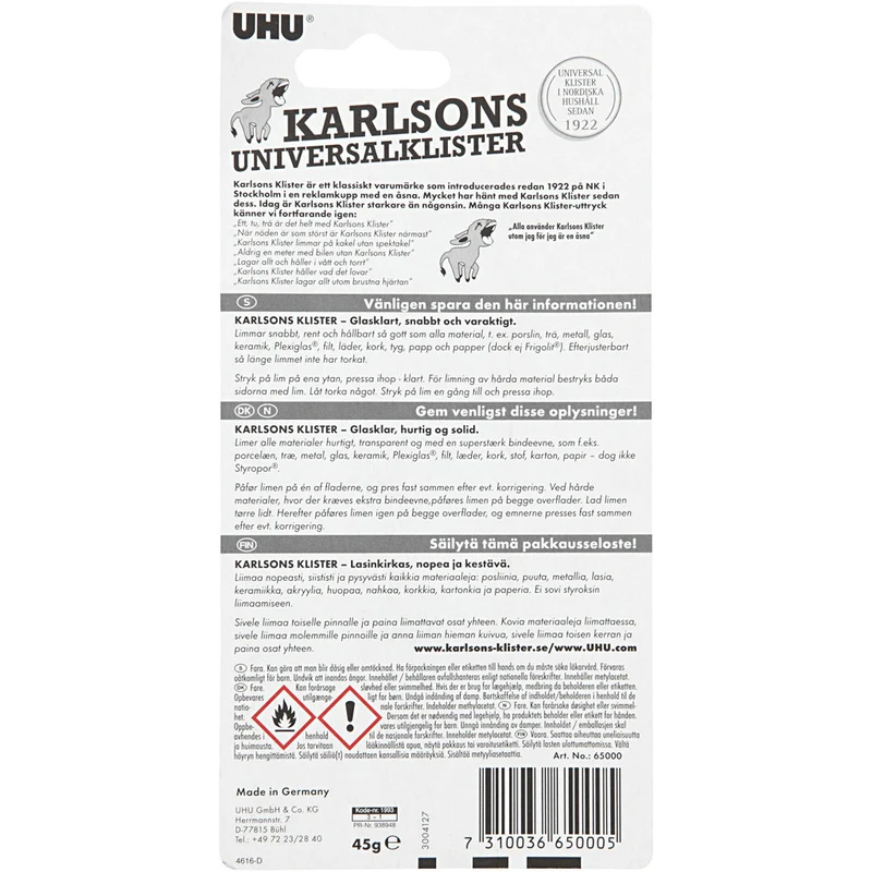 UHU Karlsons Kleber, 45 g/ 1 Pck [HOB-39082]