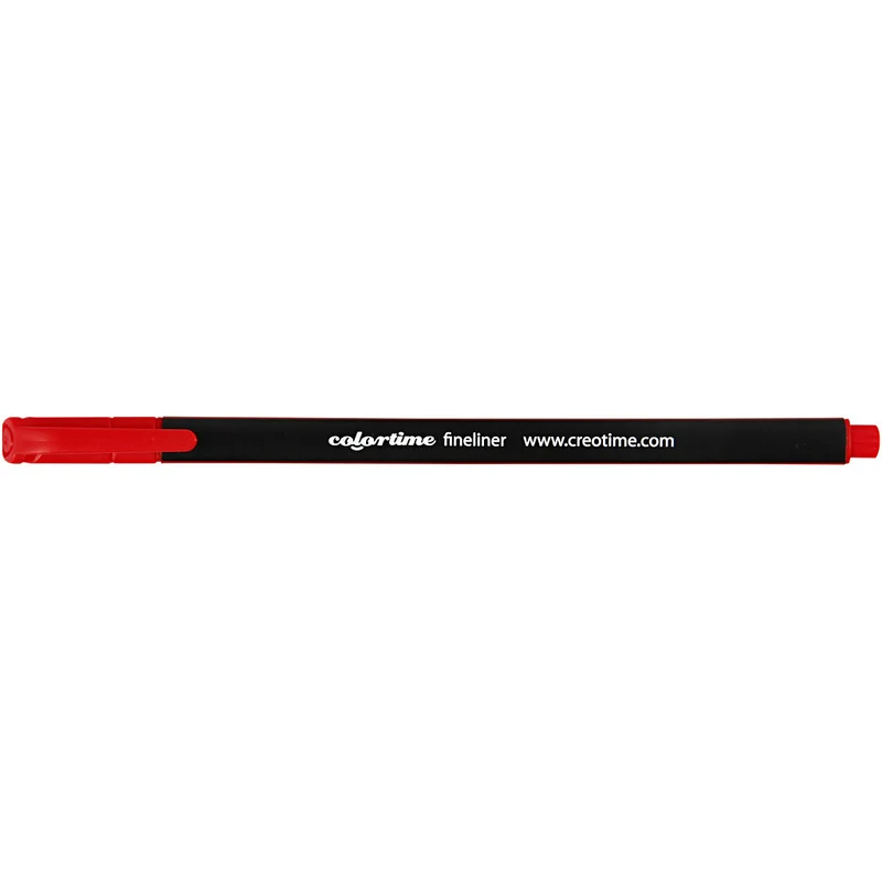 Colortime Fineliner Filzstifte, Strichstärke 0,6-0,7 mm, Rot, 12 Stk/ 1 Pck [HOB-373640]