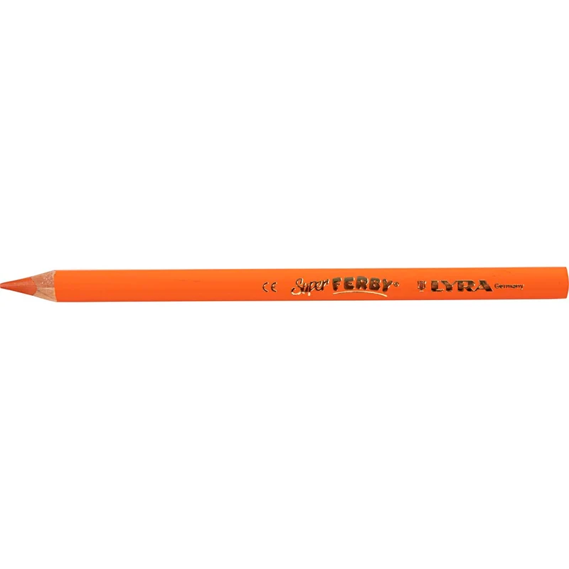 Super Ferby 1 Buntstifte, L 18 cm, Mine 6,25 mm, Orange, 12 Stk/ 1 Pck [HOB-38354]