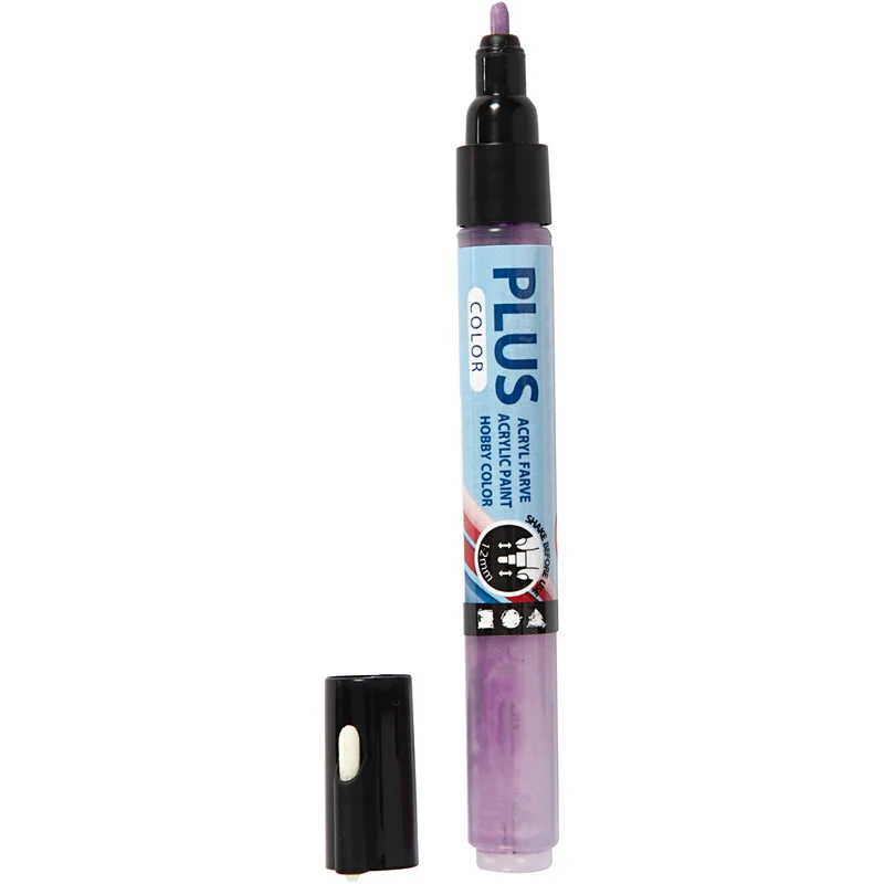 Plus Color Marker, L 14,5 cm, Strichstärke 1-2 mm, Dunkelviolett, 5,5 ml, 1 Stk [HOB-39814]