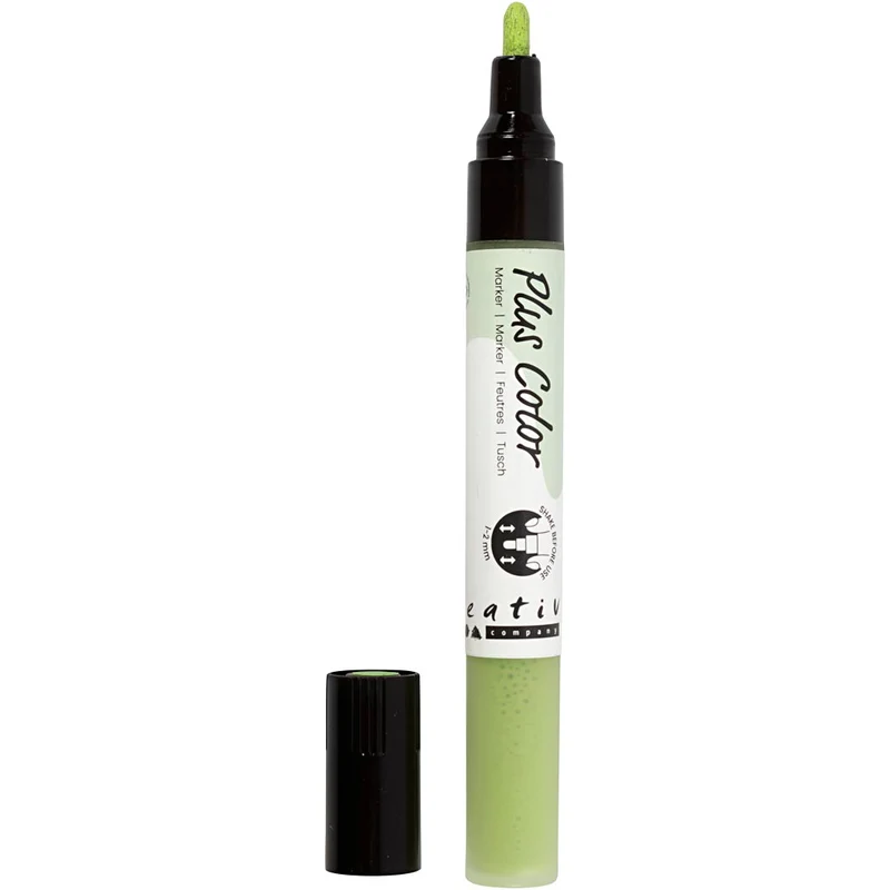 Plus Color Marker, L 14,5 cm, Strichstärke 1-2 mm, Laubgrün, 5,5 ml, 1 Stk [HOB-39808]