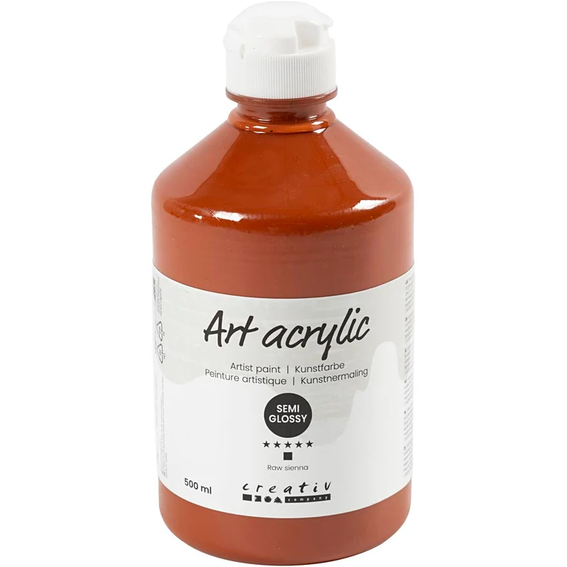 Acrylfarben, Mattglänzend, Deckend, Sienna, 500 ml/ 1 Fl. [HOB-35444]