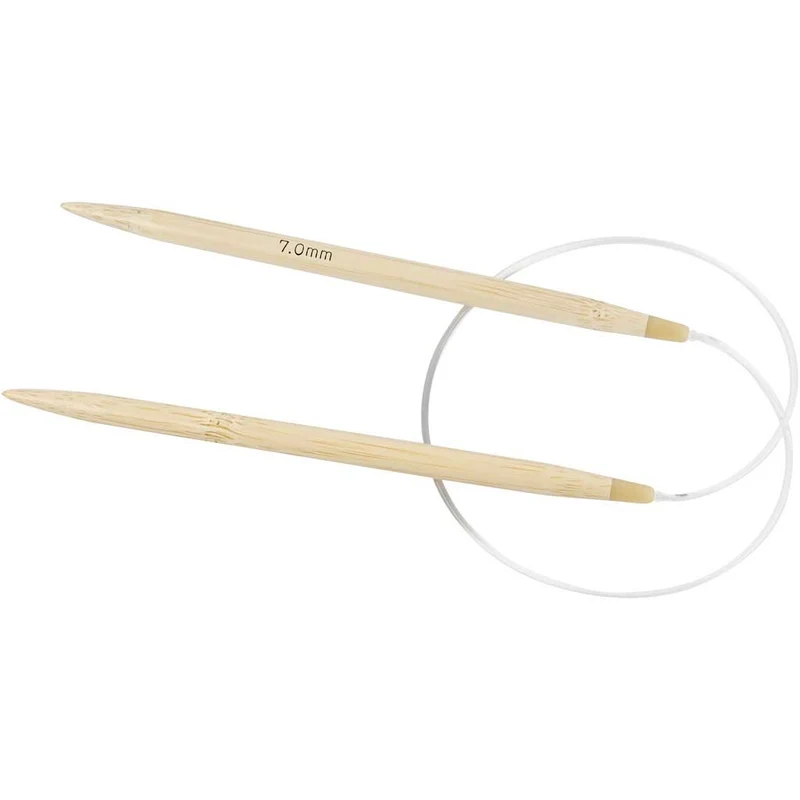 Rundstricknadel, L 60 cm, Größe 7 mm, 1 Stk [HOB-42277]