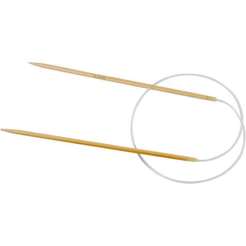 Rundstricknadel, L 60 cm, Größe 3 mm, 1 Stk [HOB-42269]