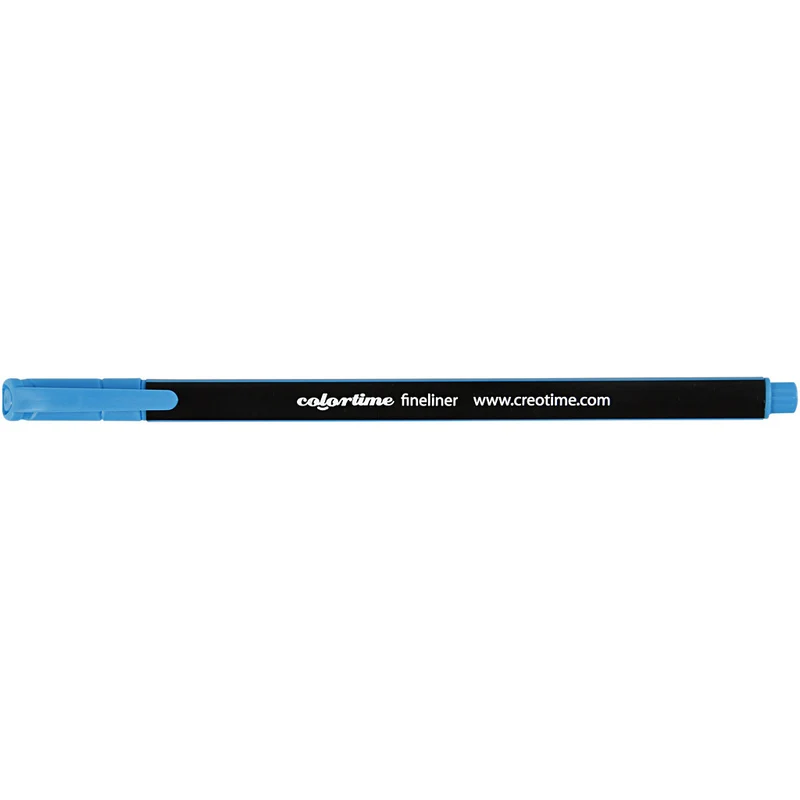 Colortime Fineliner Filzstifte, Strichstärke 0,6-0,7 mm, Hellblau, 12 Stk/ 1 Pck [HOB-373635]