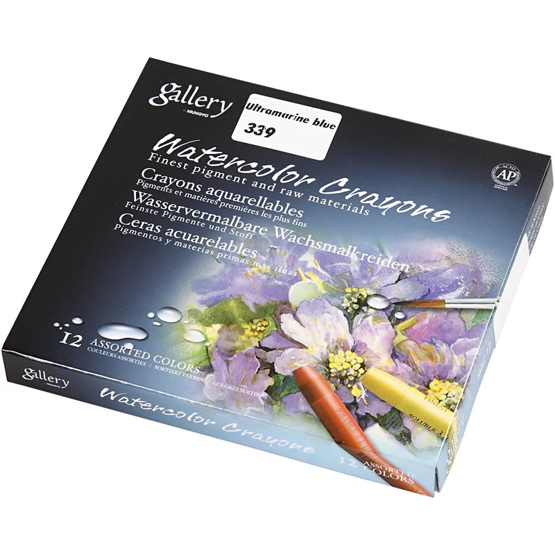 Gallery Aquarell-Kreide, L 9,3 cm, Dicke 8 mm, Ultramarin (339), 12 Stk/ 1 Pck [HOB-38325]