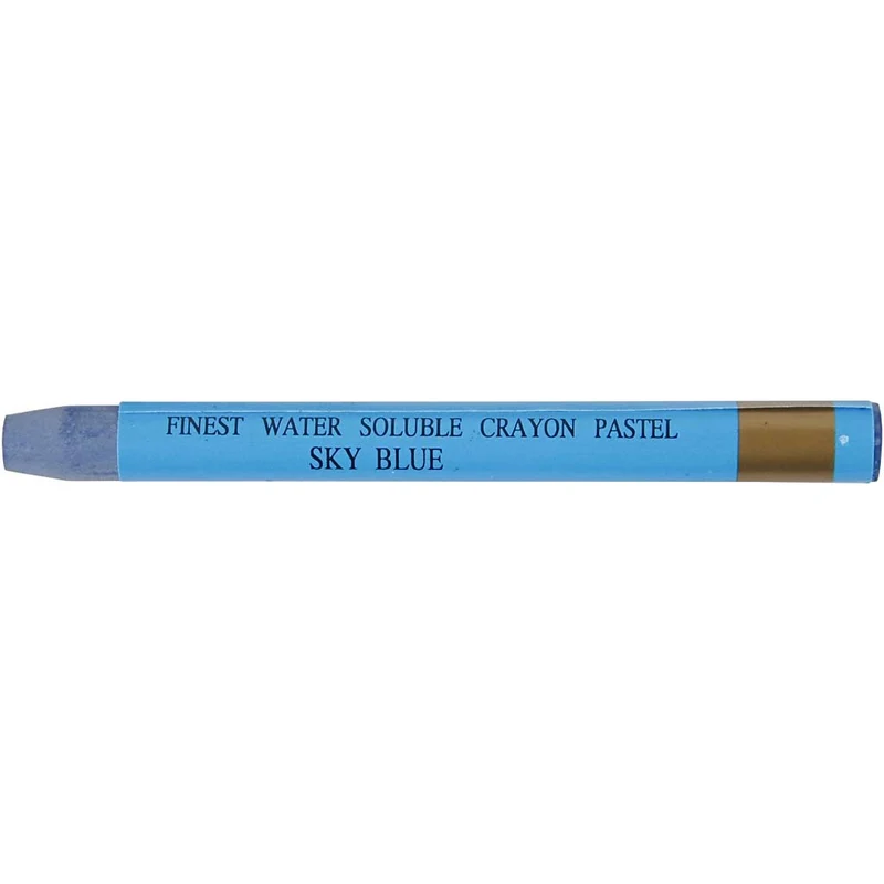 Gallery Aquarell-Kreide, L 9,3 cm, Dicke 8 mm, Himmelblau (337), 12 Stk/ 1 Pck [HOB-38317]