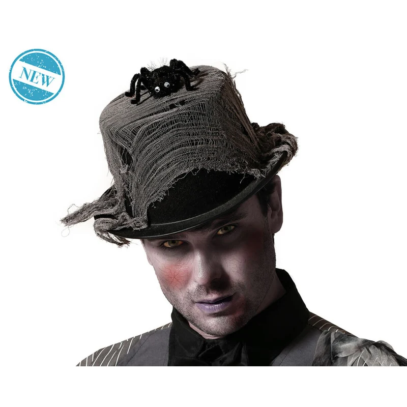 Halloween Decorations Black Spider Hat